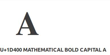 A